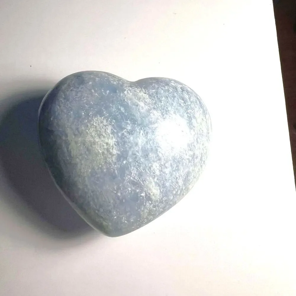 Blue Calcite Heart